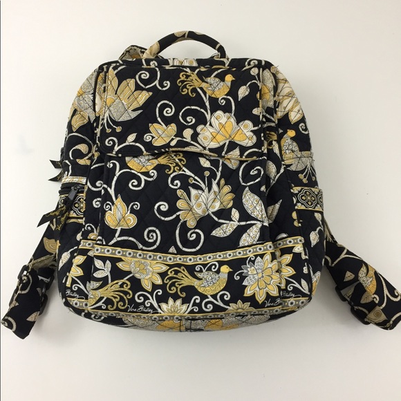 Vera Bradley Handbags - Vera Bradley Retired Yellow Bird Backpack